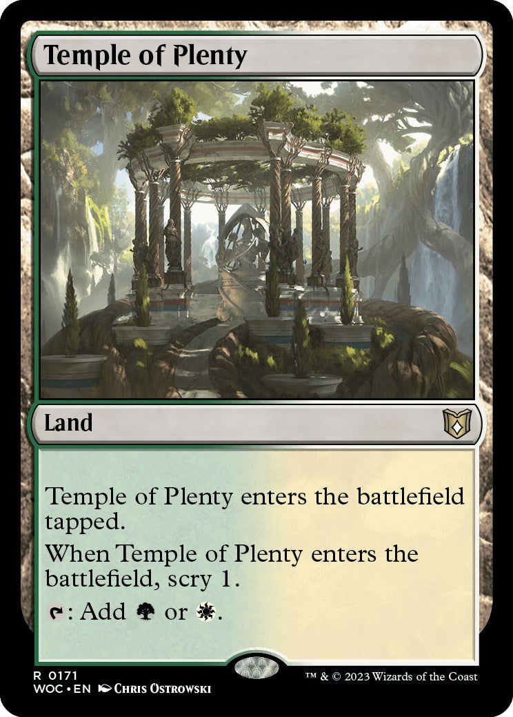 Temple of Plenty [Wilds of Eldraine Commander] | Exor Games Truro