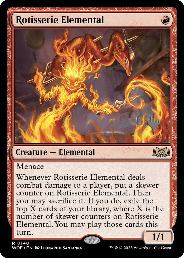 Rotisserie Elemental (Promo Pack) [Wilds of Eldraine Promos] | Exor Games Truro