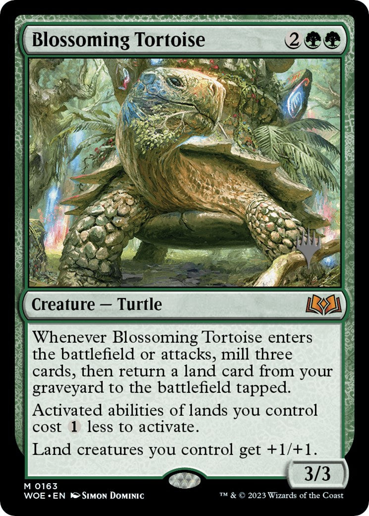 Blossoming Tortoise (Promo Pack) [Wilds of Eldraine Promos] | Exor Games Truro