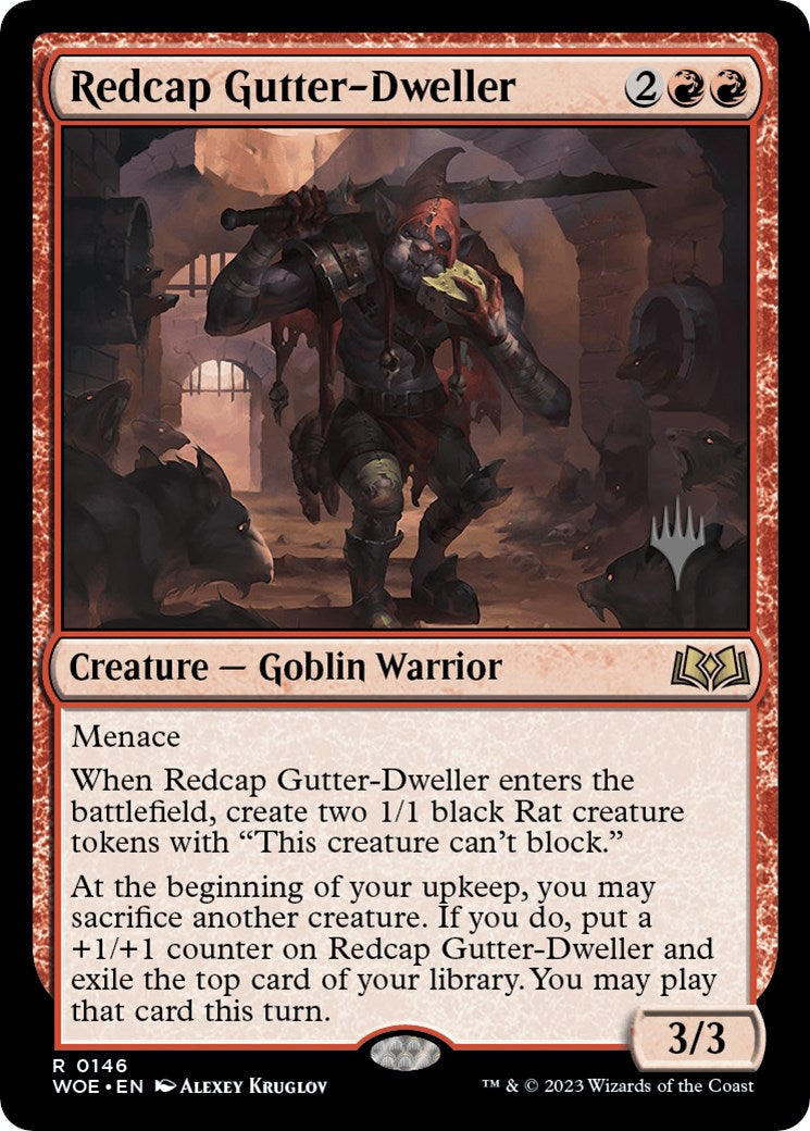 Redcap Gutter-Dweller (Promo Pack) [Wilds of Eldraine Promos] | Exor Games Truro