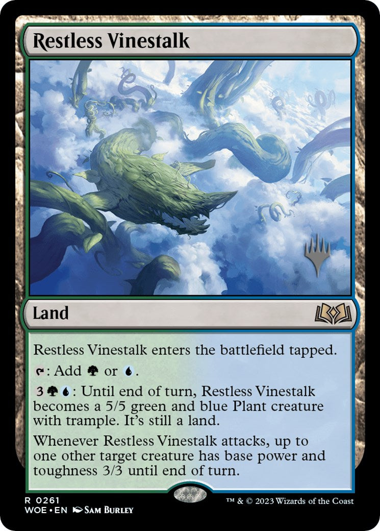 Restless Vinestalk (Promo Pack) [Wilds of Eldraine Promos] | Exor Games Truro