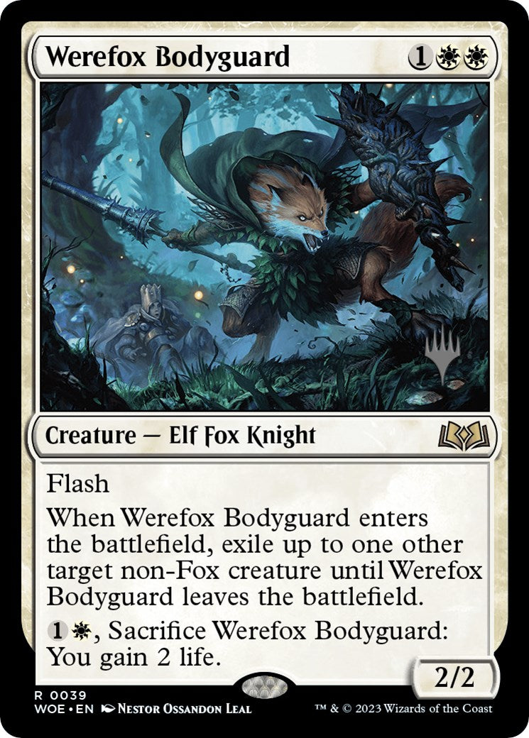 Werefox Bodyguard (Promo Pack) [Wilds of Eldraine Promos] | Exor Games Truro