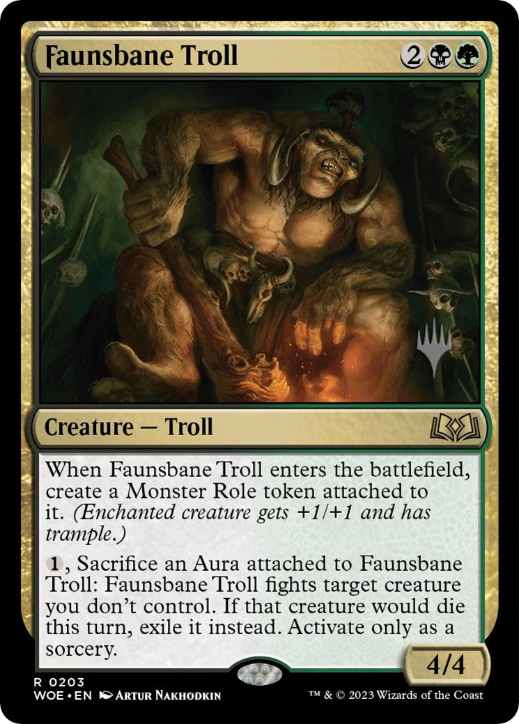 Faunsbane Troll (Promo Pack) [Wilds of Eldraine Promos] | Exor Games Truro