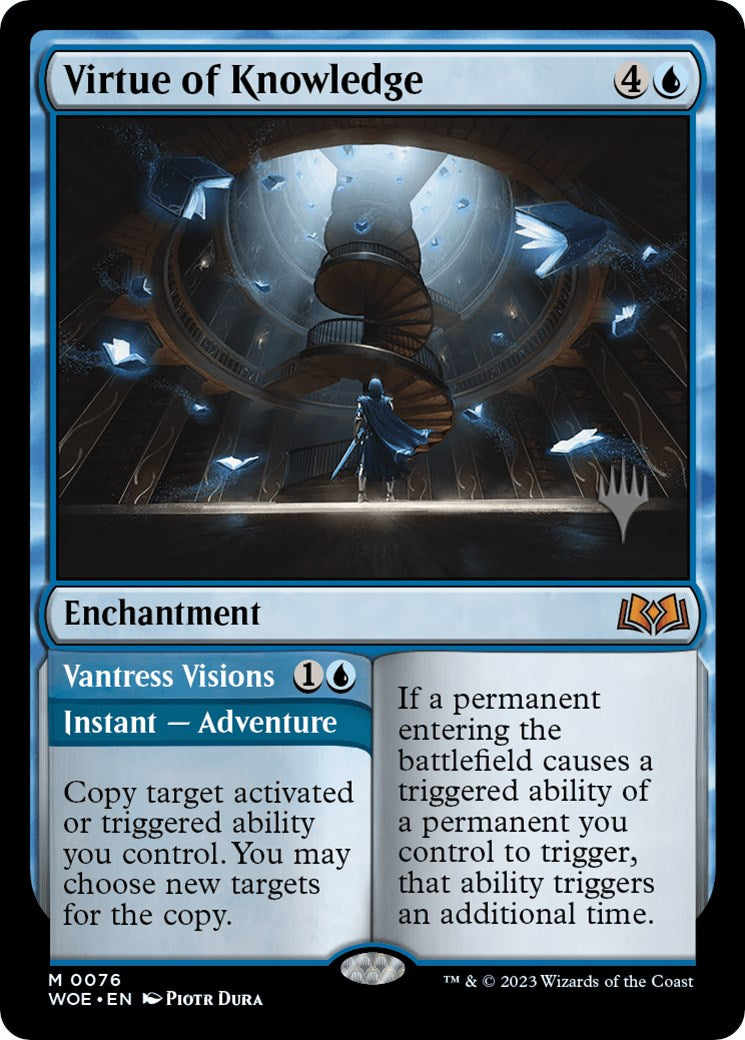 Virtue of Knowledge // Vantress Visions (Promo Pack) [Wilds of Eldraine Promos] | Exor Games Truro