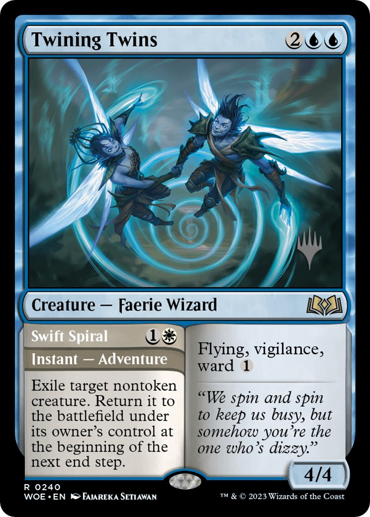 Twining Twins // Swift Spiral (Promo Pack) [Wilds of Eldraine Promos] | Exor Games Truro