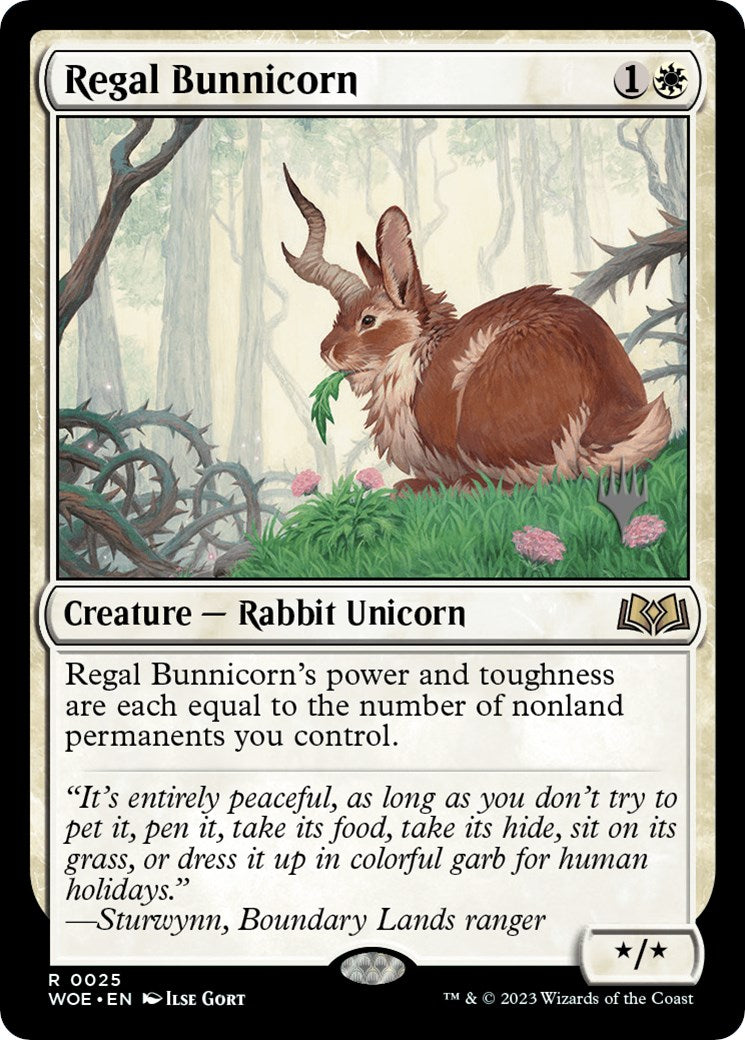 Regal Bunnicorn (Promo Pack) [Wilds of Eldraine Promos] | Exor Games Truro