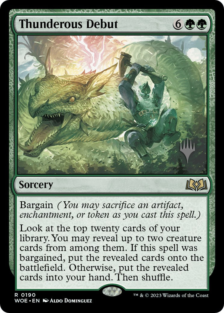 Thunderous Debut (Promo Pack) [Wilds of Eldraine Promos] | Exor Games Truro