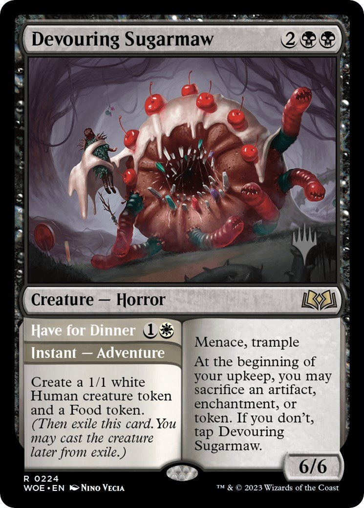 Devouring Sugarmaw // Have for Dinner(Promo Pack) [Wilds of Eldraine Promos] | Exor Games Truro