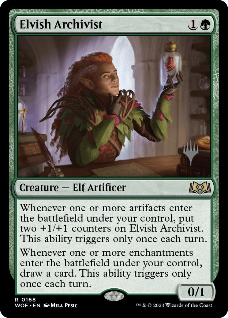 Elvish Archivist (Promo Pack) [Wilds of Eldraine Promos] | Exor Games Truro