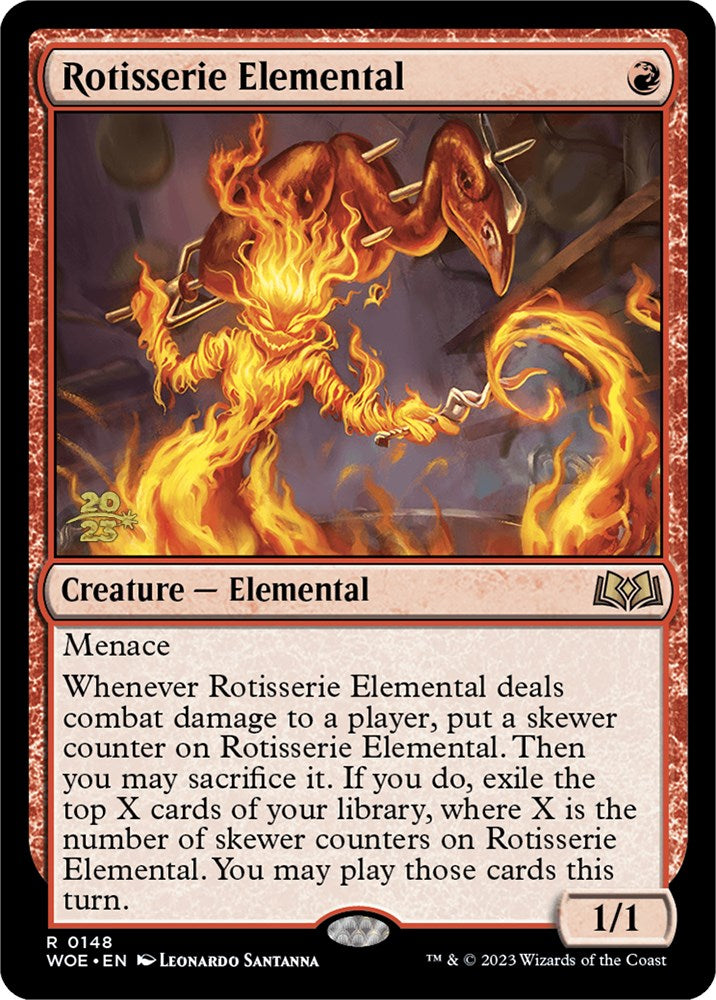 Rotisserie Elemental [Wilds of Eldraine Prerelease Promos] | Exor Games Truro