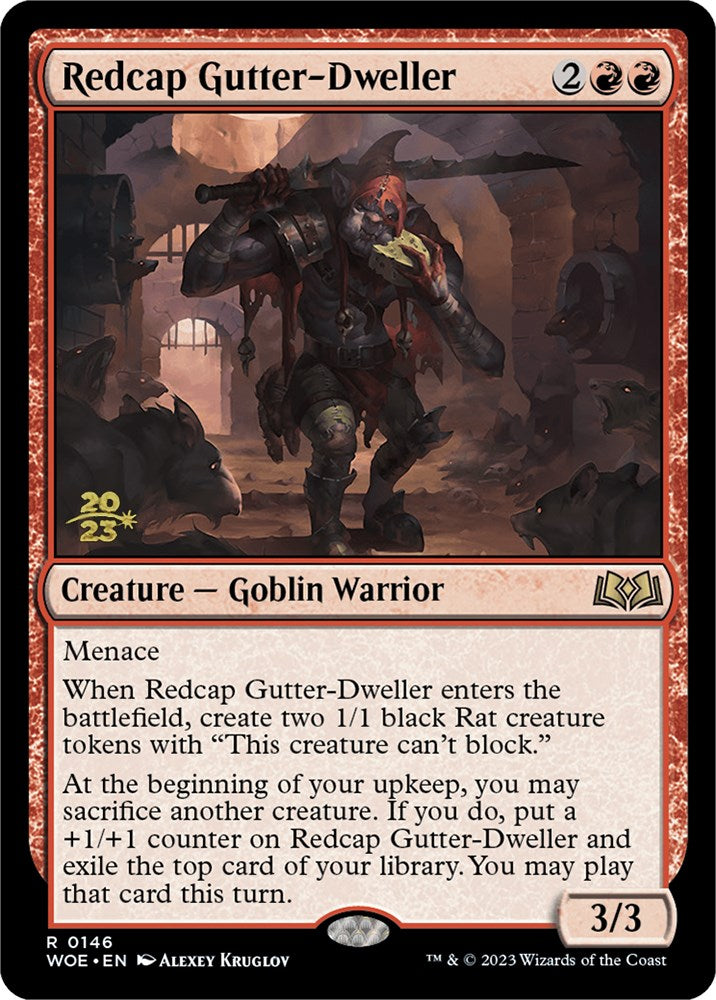 Redcap Gutter-Dweller [Wilds of Eldraine Prerelease Promos] | Exor Games Truro