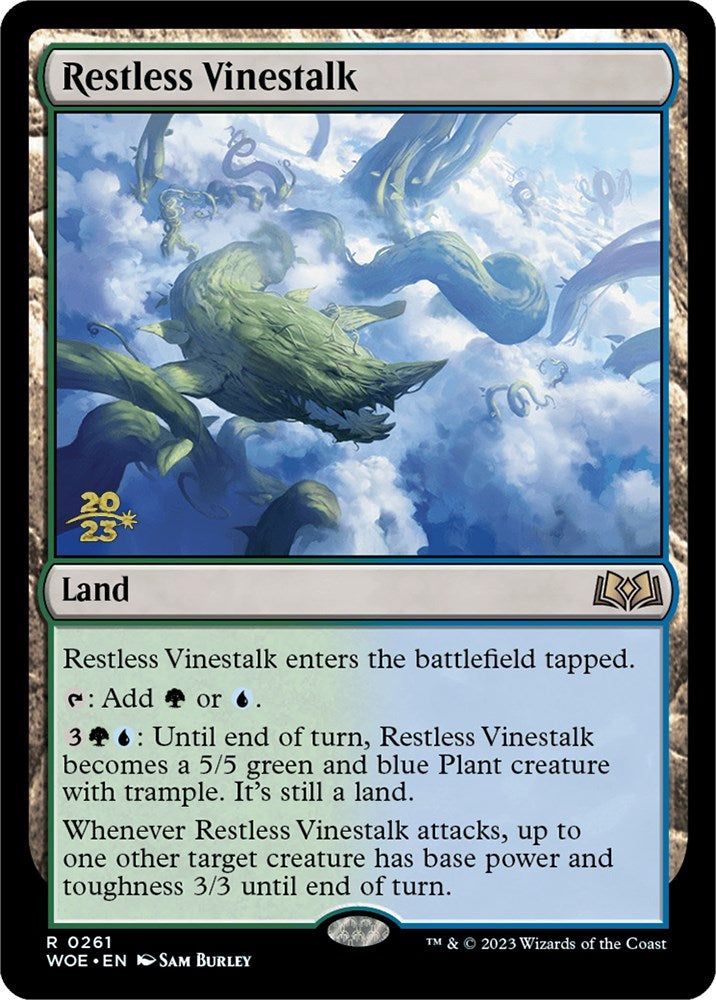 Restless Vinestalk [Wilds of Eldraine Prerelease Promos] | Exor Games Truro