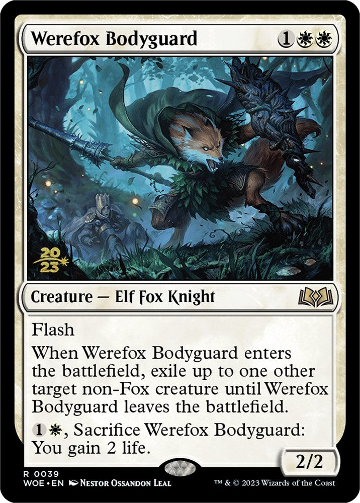 Werefox Bodyguard [Wilds of Eldraine Prerelease Promos] | Exor Games Truro