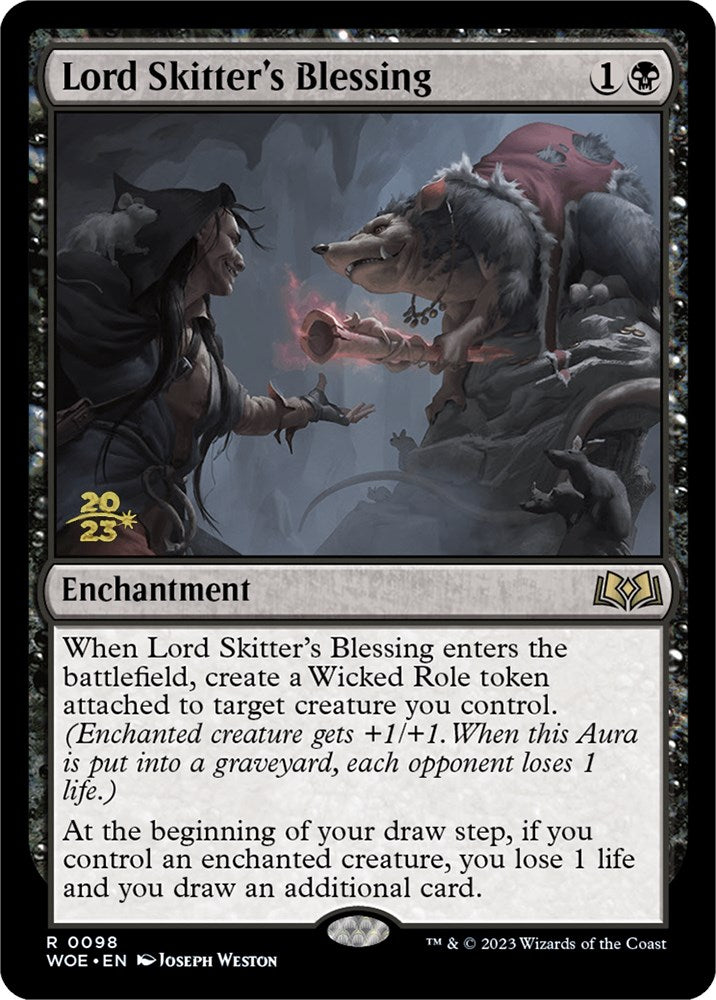 Lord Skitter's Blessing [Wilds of Eldraine Prerelease Promos] | Exor Games Truro