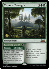 Virtue of Strength // Garenbrig Growth [Wilds of Eldraine Prerelease Promos] | Exor Games Truro