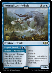 Horned Loch-Whale // Lagoon Breach [Wilds of Eldraine Prerelease Promos] | Exor Games Truro