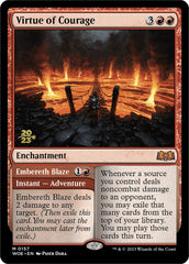 Virtue of Courage //Embereth Blaze (Promo Pack) [Wilds of Eldraine Promos] | Exor Games Truro