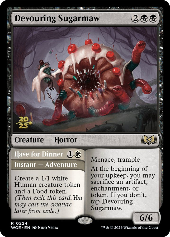 Devouring Sugarmaw // Have for Dinner [Wilds of Eldraine Prerelease Promos] | Exor Games Truro