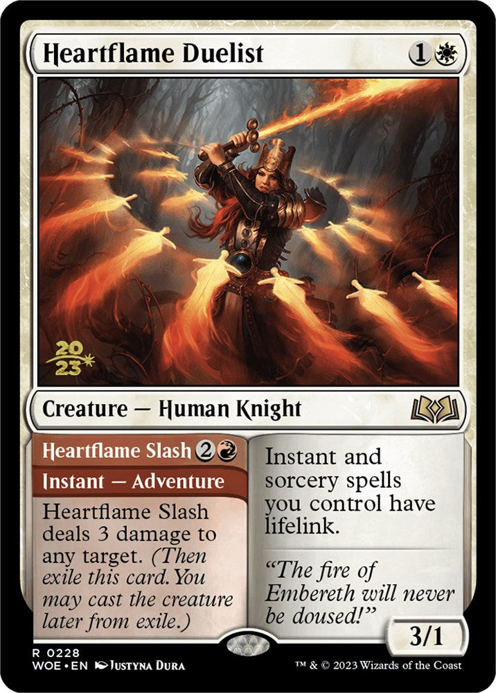 Heartflame Duelist // Heartflame Slash [Wilds of Eldraine Prerelease Promos] | Exor Games Truro