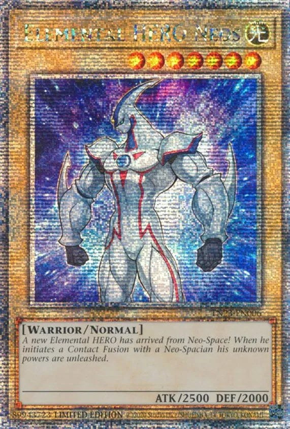 Elemental HERO Neos [TN23-EN006] Quarter Century Secret Rare | Exor Games Truro