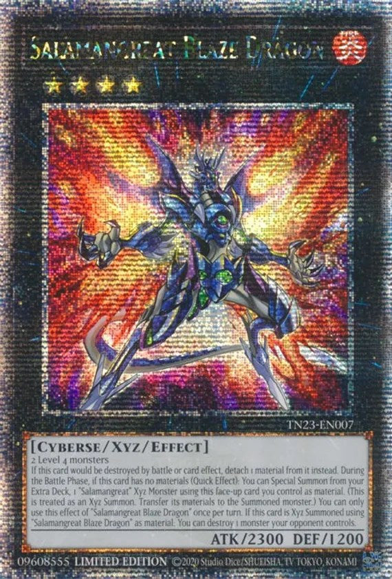 Salamangreat Blaze Dragon [TN23-EN007] Quarter Century Secret Rare | Exor Games Truro