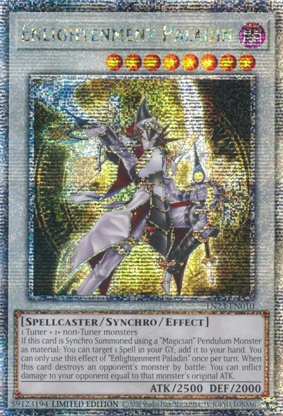 Enlightenment Paladin [TN23-EN010] Quarter Century Secret Rare | Exor Games Truro