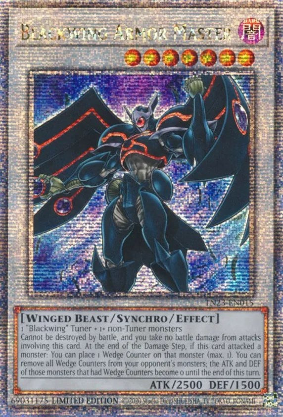 Blackwing Armor Master [TN23-EN015] Quarter Century Secret Rare | Exor Games Truro