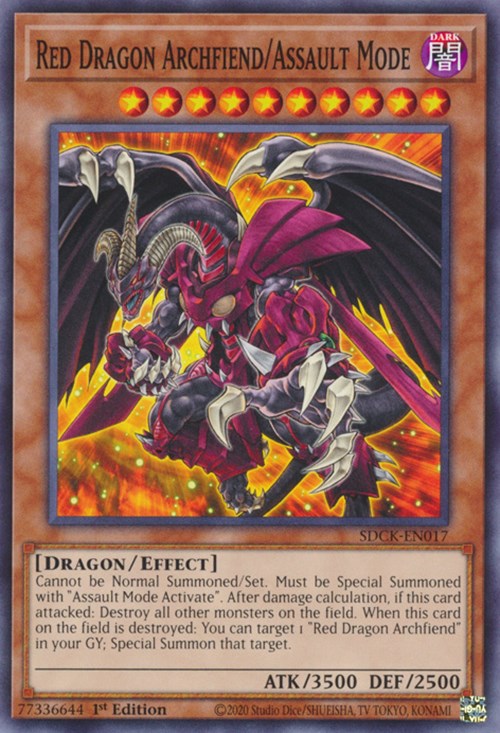 Red Dragon Archfiend/Assault Mode [SDCK-EN017] Common | Exor Games Truro