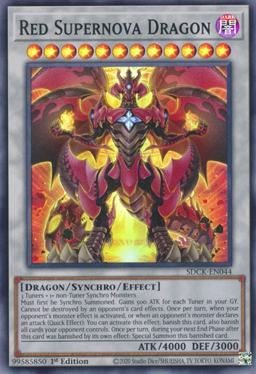 Red Supernova Dragon [SDCK-EN044] Super Rare | Exor Games Truro