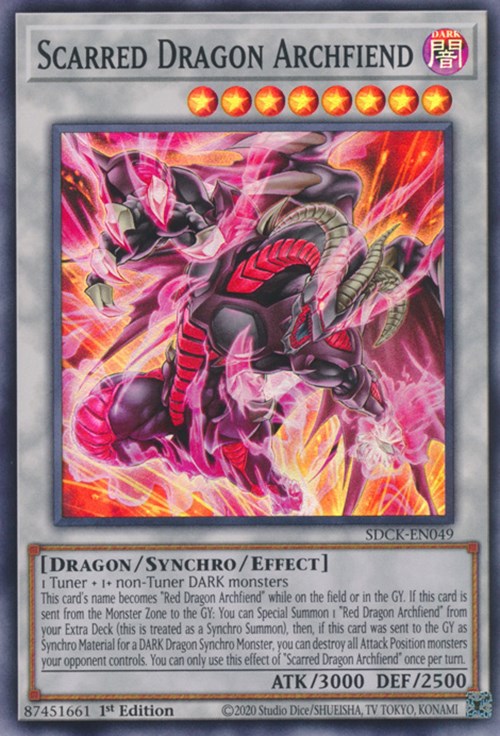 Scarred Dragon Archfiend [SDCK-EN049] Super Rare | Exor Games Truro