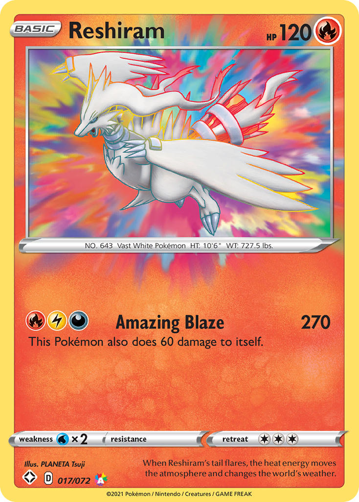 Reshiram (017/072) [Sword & Shield: Shining Fates] | Exor Games Truro