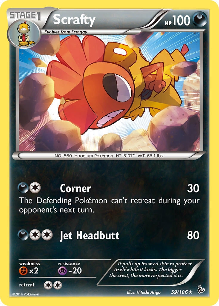 Scrafty (59/106) [XY: Flashfire] | Exor Games Truro