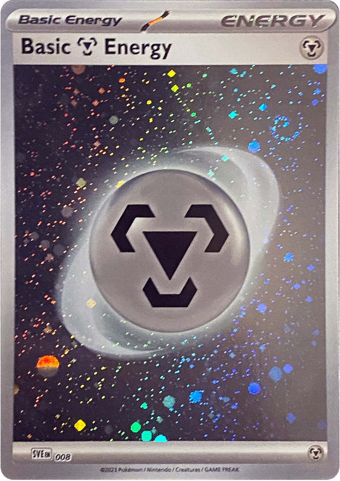 Basic Metal Energy (008) (Cosmos Holo) [Scarlet & Violet: Base Set] | Exor Games Truro