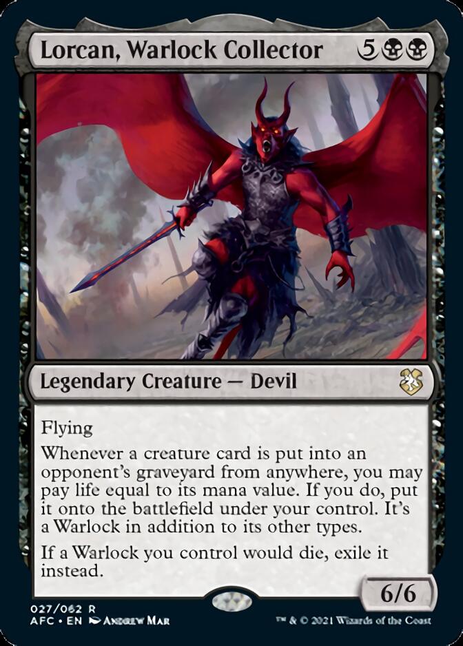 Lorcan, Warlock Collector [Dungeons & Dragons: Adventures in the Forgotten Realms Commander] | Exor Games Truro