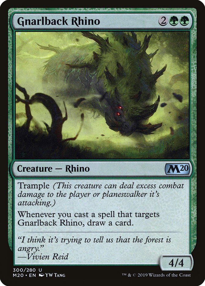 Gnarlback Rhino [Core Set 2020] | Exor Games Truro