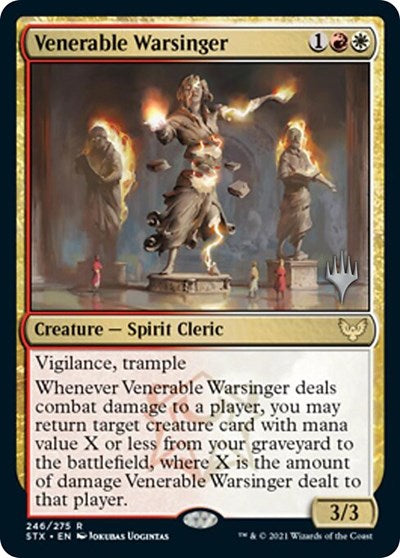 Venerable Warsinger (Promo Pack) [Strixhaven: School of Mages Promos] | Exor Games Truro