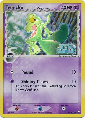 Treecko (68/100) (Delta Species) (Stamped) [EX: Crystal Guardians] | Exor Games Truro