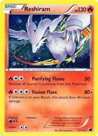 Reshiram (17/116) (Cosmos Holo) [Black & White: Plasma Freeze] | Exor Games Truro