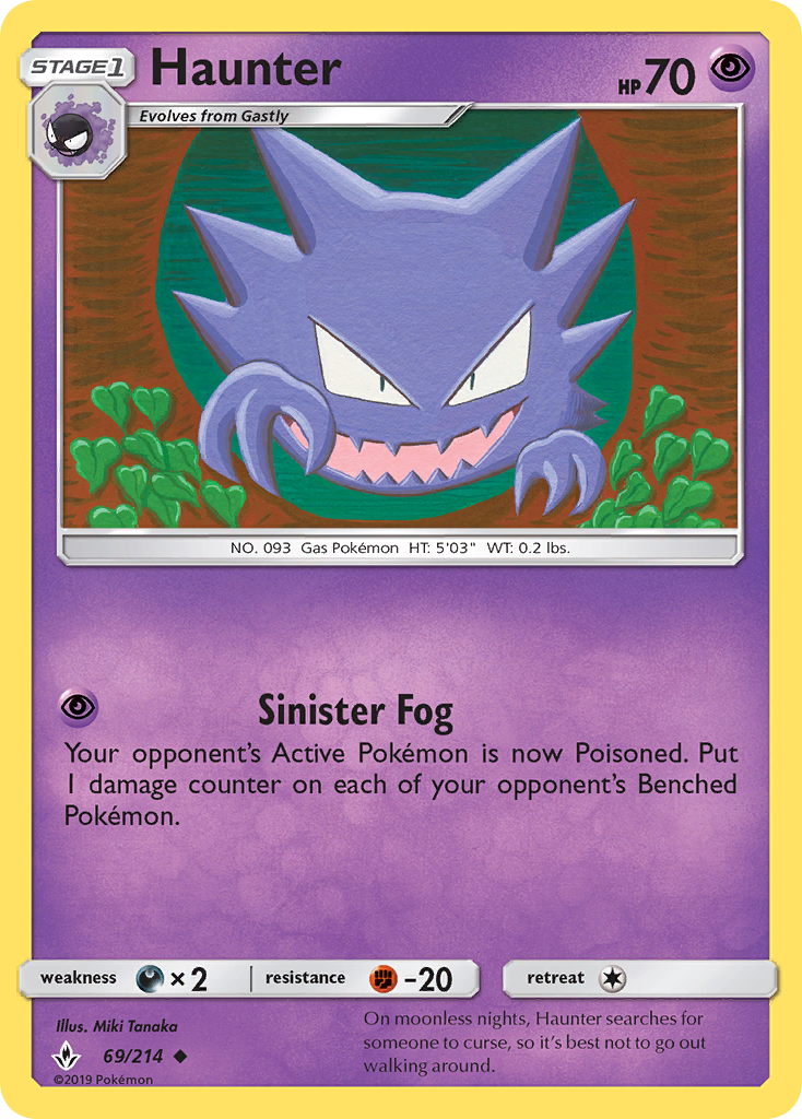 Haunter (69/214) [Sun & Moon: Unbroken Bonds] | Exor Games Truro