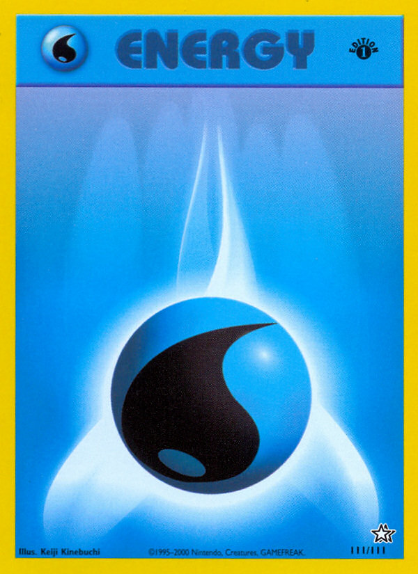 Water Energy (111/111) [Neo Genesis 1st Edition] | Exor Games Truro