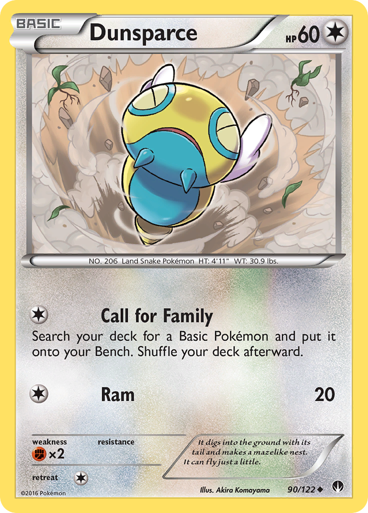 Dunsparce (90/122) [XY: BREAKpoint] | Exor Games Truro