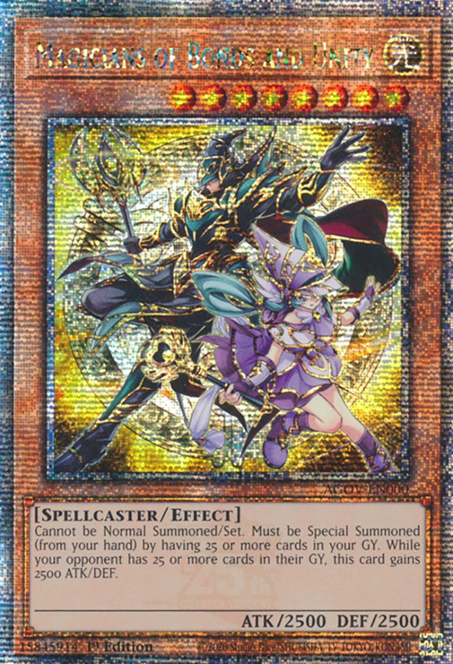 Magicians of Bonds and Unity (Quarter Century Secret Rare) [AGOV-EN000] Quarter Century Secret Rare | Exor Games Truro