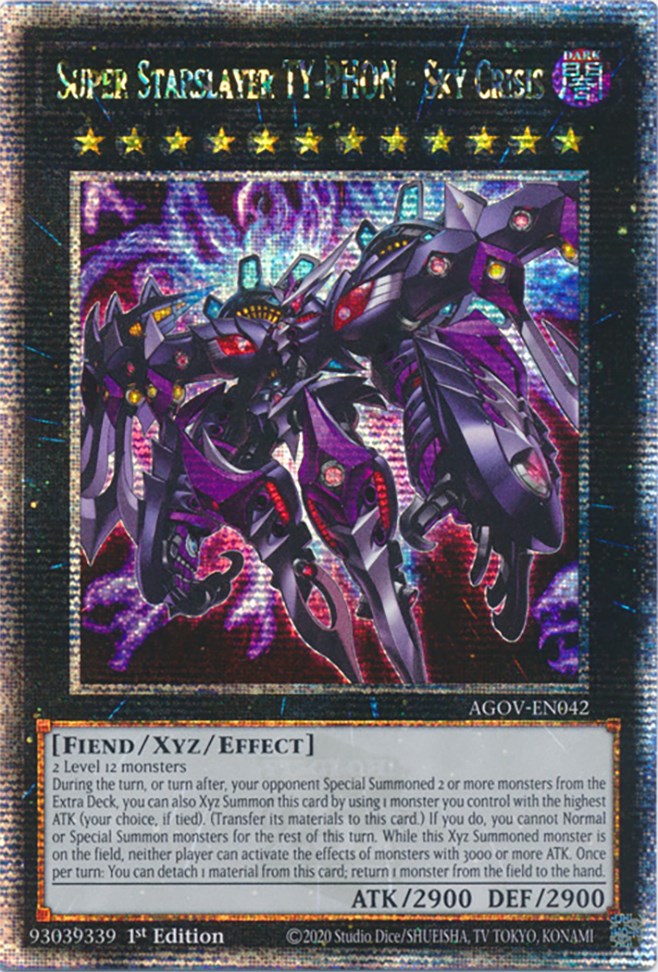 Super Starslayer TY-PHON - Sky Crisis (Quarter Century Secret Rare) [AGOV-EN042] Quarter Century Secret Rare | Exor Games Truro