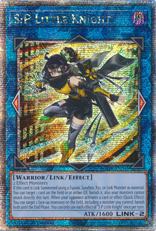 S:P Little Knight (Quarter Century Secret Rare) [AGOV-EN046] Quarter Century Secret Rare | Exor Games Truro