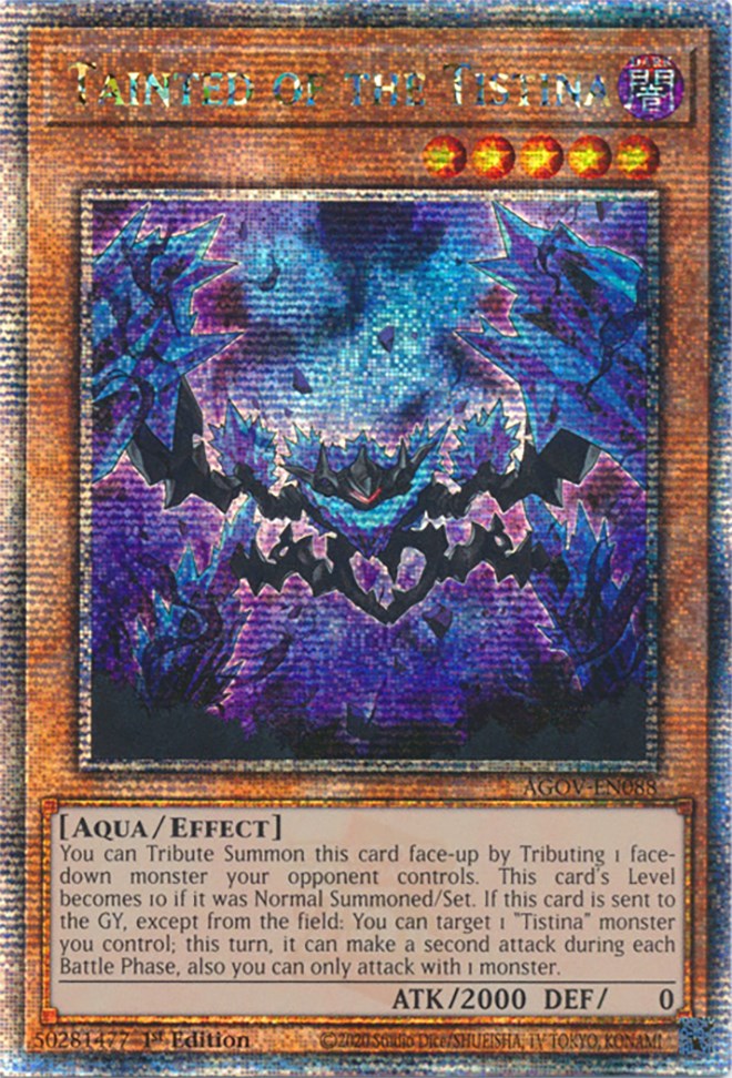 Tainted of the Tistina (Quarter Century Secret Rare) [AGOV-EN088] Quarter Century Secret Rare | Exor Games Truro