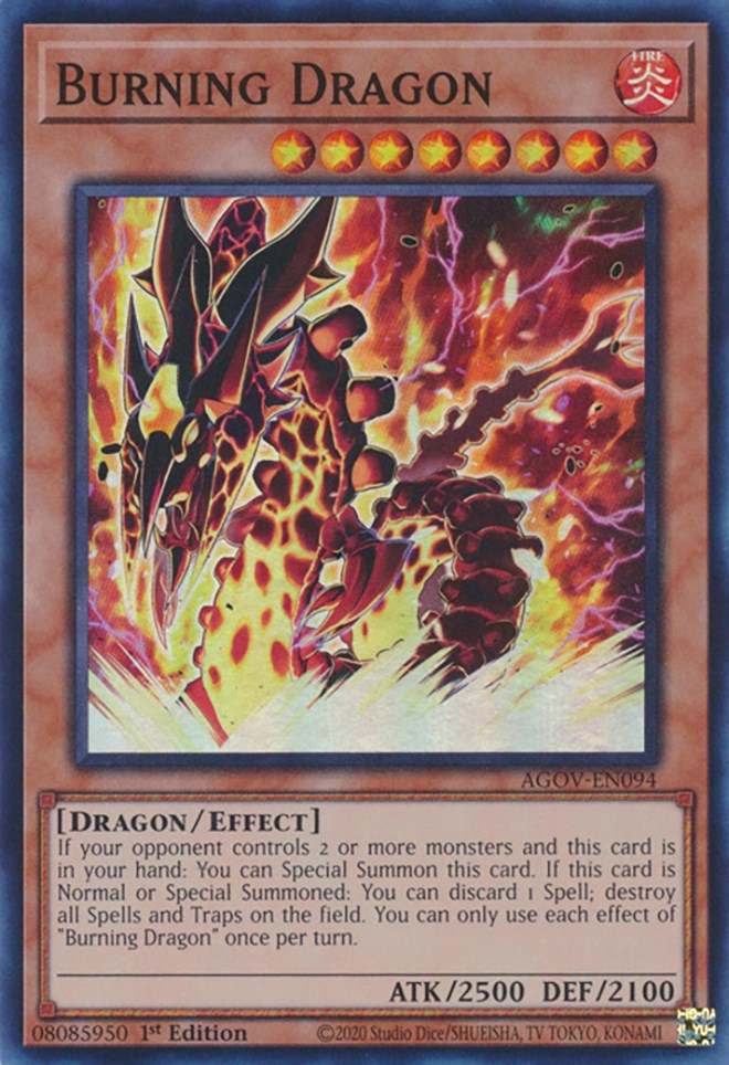 Burning Dragon [AGOV-EN094] Super Rare | Exor Games Truro