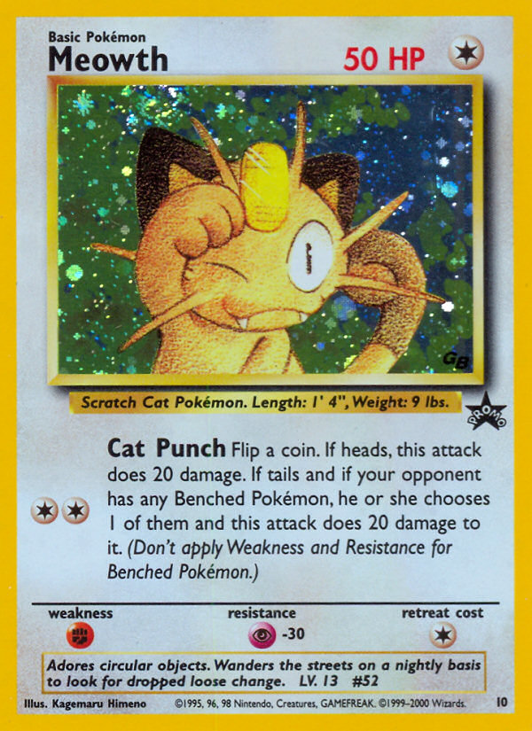 Meowth (10) [Wizards of the Coast: Black Star Promos] | Exor Games Truro