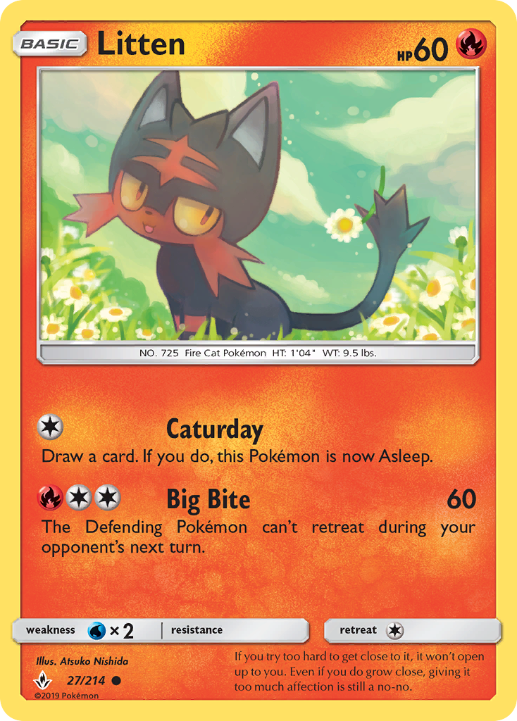 Litten (27/214) [Sun & Moon: Unbroken Bonds] | Exor Games Truro