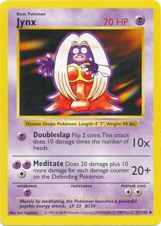 Jynx (31/102) [Base Set Shadowless Unlimited] | Exor Games Truro