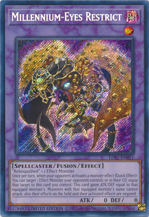 Millennium-Eyes Restrict [LDS1-EN051] Secret Rare | Exor Games Truro